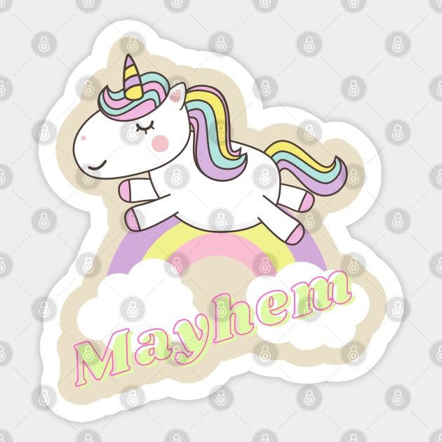 mayhem Sticker by j and r